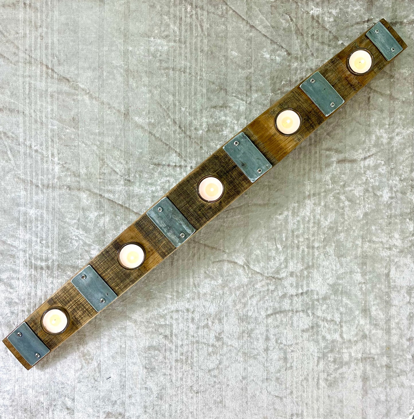 Five Tea Light Candle Holder Stave