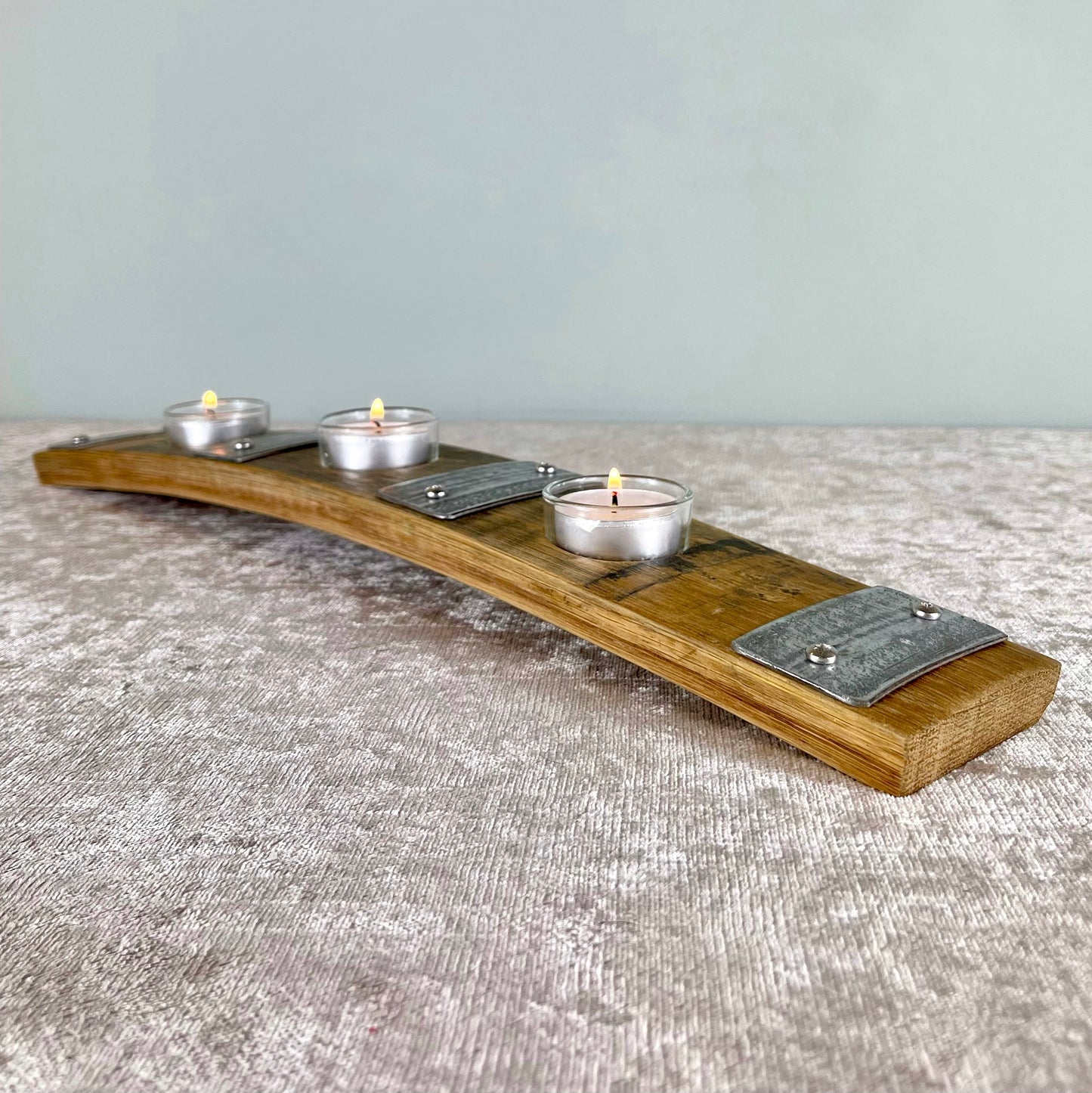 Three Tea Light Candle Holder Stave
