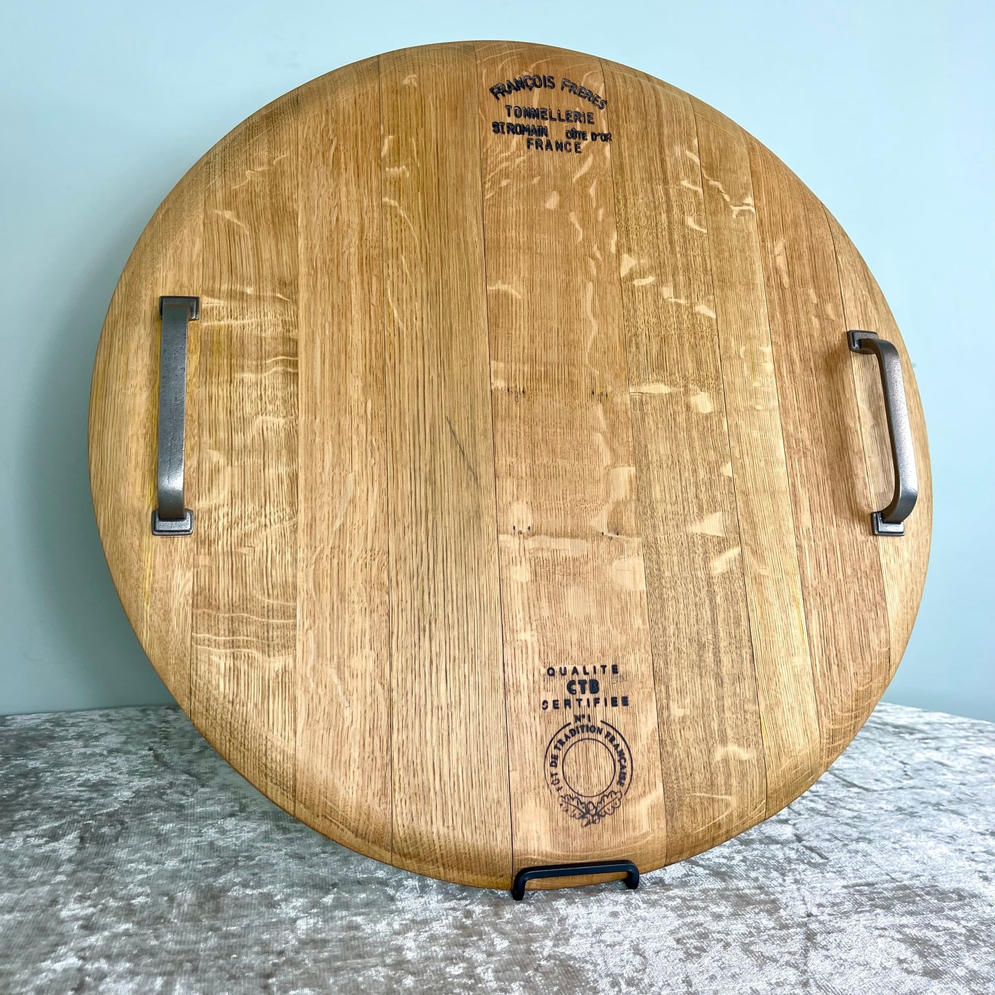 Full Barrel Head Charcuterie Board / Serving Platter